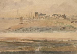 Indianola, Texas and Indianola with Lavaca Point in the Distance by Thomas Flintoff